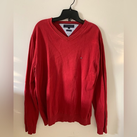 Men’s Tommy Hilfiger Longsleeve Red - Picture 2 of 3